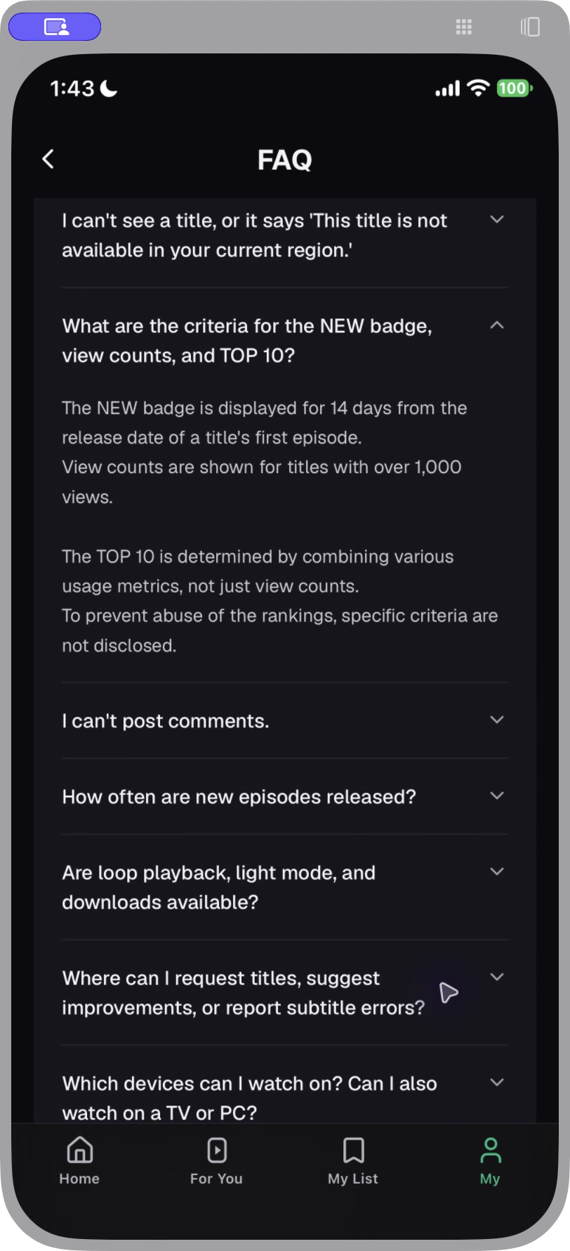 S103 NEW·조회수·TOP 10 기준